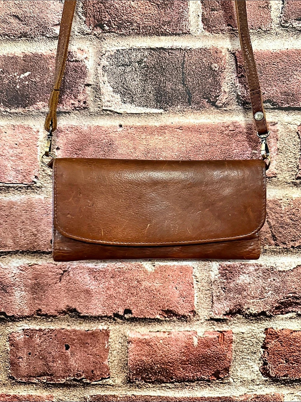 American Darling Brown Mini Leather Crossbody Bag